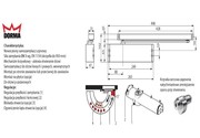 Samozamykacz DORMA TS 91 B EN3 bez szyny srebrny